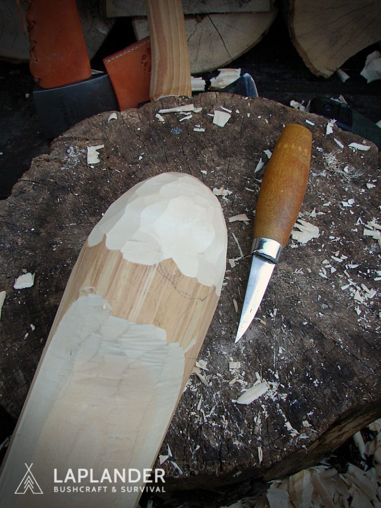 brzoza16 768x1024 - Jak wyrzeźbić łyżkę bushcraftową?